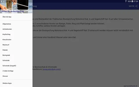 Knoten für die Bootsprüfung screenshot 17