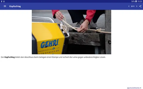 Knoten für die Bootsprüfung screenshot 18