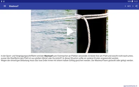 Knoten für die Bootsprüfung screenshot 19
