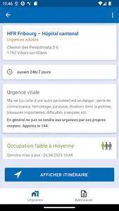 HFR hôpital fribourgeois screenshot 1
