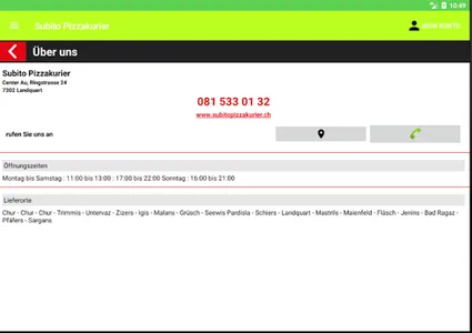 Subito Pizzakurier Landquart screenshot 15