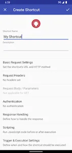 HTTP Request Shortcuts screenshot 2