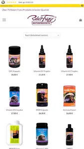 Robert Franz Naturprodukte CH screenshot 2