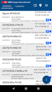 SBB Cargo International App screenshot 4