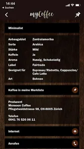myCoffee Guide screenshot 1