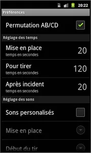 Archery timer screenshot 2