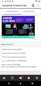 Academia Fundación Sofofa screenshot 0