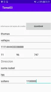 Tarjetas_Thomas_st screenshot 0