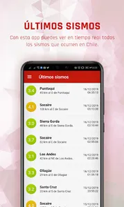 Sismos Chile PRO screenshot 0