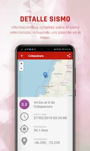 Sismos Chile PRO screenshot 9