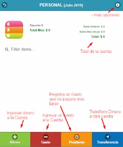 Ggastos - Finanzas Personales  screenshot 2