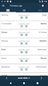 Resultados para Primeira Liga  screenshot 0