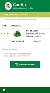Esmeralda compra de limón screenshot 7