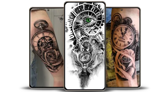 Clock Tattoo Designs screenshot 0