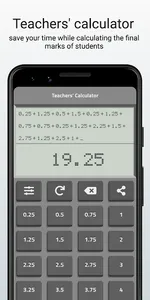 Teachers' calculator -Tests sc screenshot 2