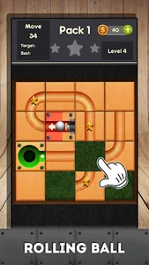 Rolling ball - slide puzzle screenshot 0