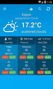 Weather Finland screenshot 2