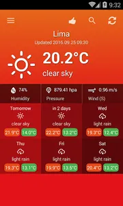 Weather Peru screenshot 0