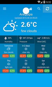 Weather Peru screenshot 1