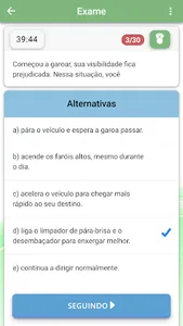 Simulado provas CNH DETRAN screenshot 1