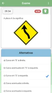 Simulado provas CNH DETRAN screenshot 2