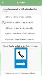 Simulado provas CNH DETRAN screenshot 4