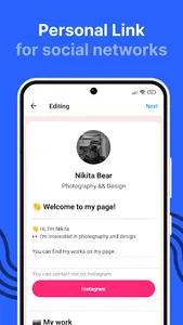 LinkMenu: Build link in bio screenshot 2