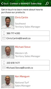 BRANDT Turf Product Finder screenshot 1