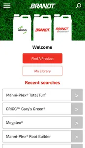 BRANDT Turf Product Finder screenshot 2