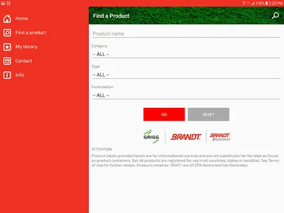 BRANDT Turf Product Finder screenshot 5