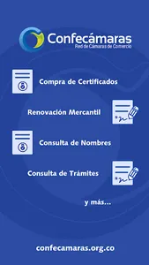 Confecámaras Servicios screenshot 0