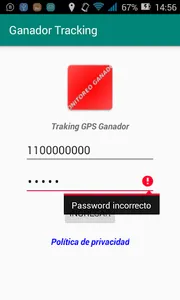 Ganador Tracking screenshot 1