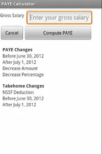 Uganda PAYE Calculator screenshot 0