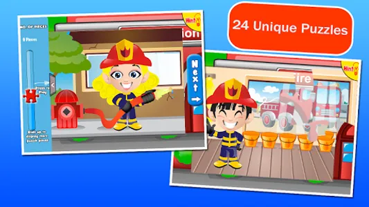 Fireman Kids Puzzles screenshot 3
