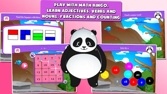 Panda 1st-Grade Learning Games screenshot 1