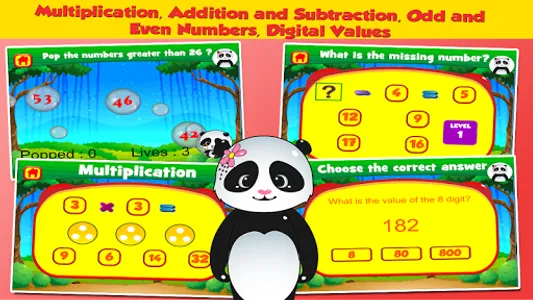 Panda Second Grade Games screenshot 1