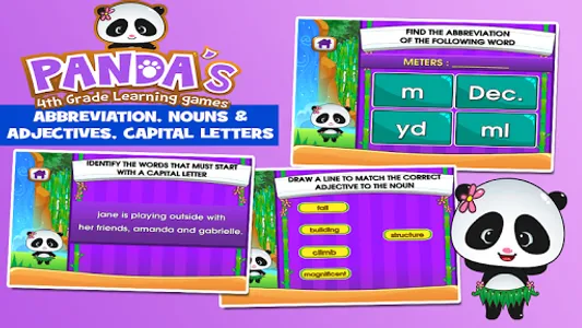 Panda 4th Grade Learning Games screenshot 11