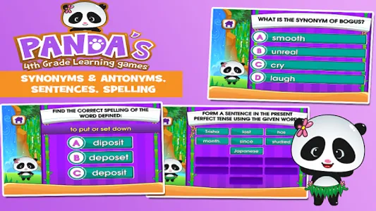 Panda 4th Grade Learning Games screenshot 12