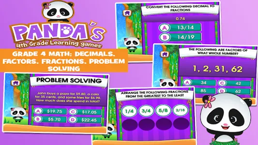 Panda 4th Grade Learning Games screenshot 9