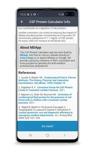 CSF Protein Calculator screenshot 4