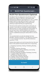 McGill Pain Questionnaire MPQ screenshot 3