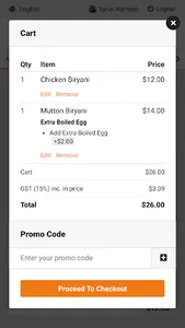 Bawarchi Indian Food screenshot 3