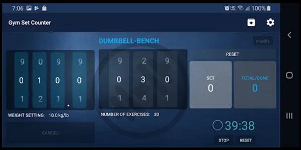 Gym Sets Counter screenshot 2
