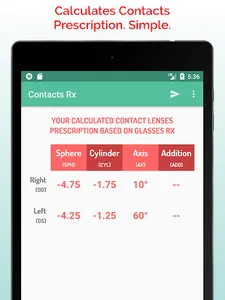 Contact Lens Calculator screenshot 8