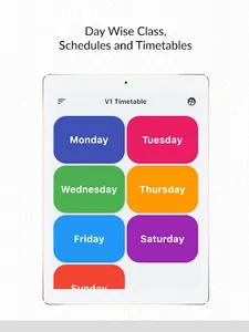 V1 Class Schedule Timetable screenshot 5