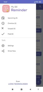 My Bill Reminder screenshot 0