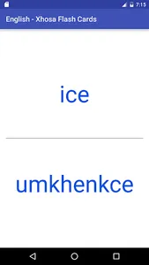 Eng Xhosa Flash Cards screenshot 5