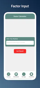 Factor Calculator screenshot 1