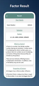 Factor Calculator screenshot 2