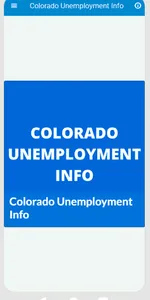 Colorado Unemployment Info screenshot 1